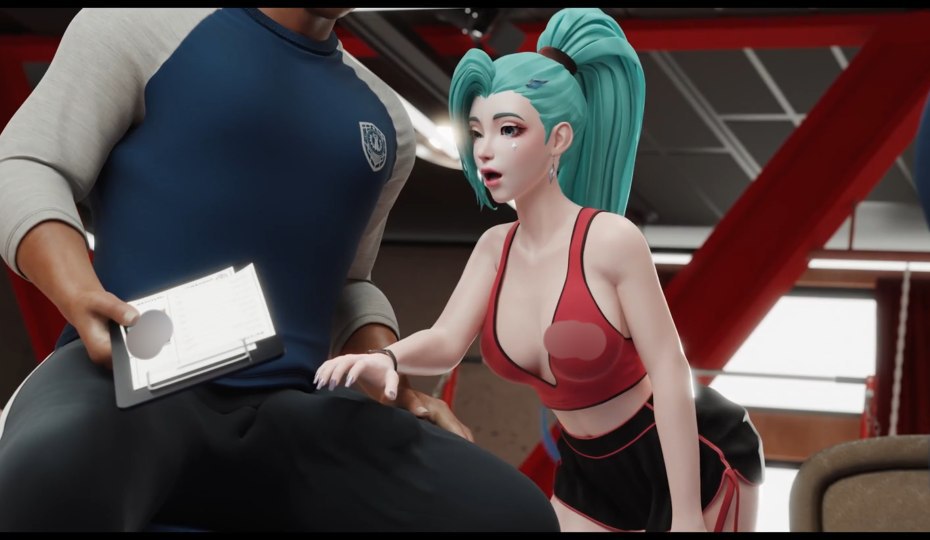 Asking Coach To Let Her Join The Team