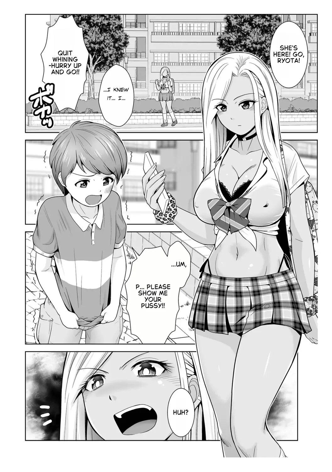 Honto wa yasashii kuro gyaru no onesan 01