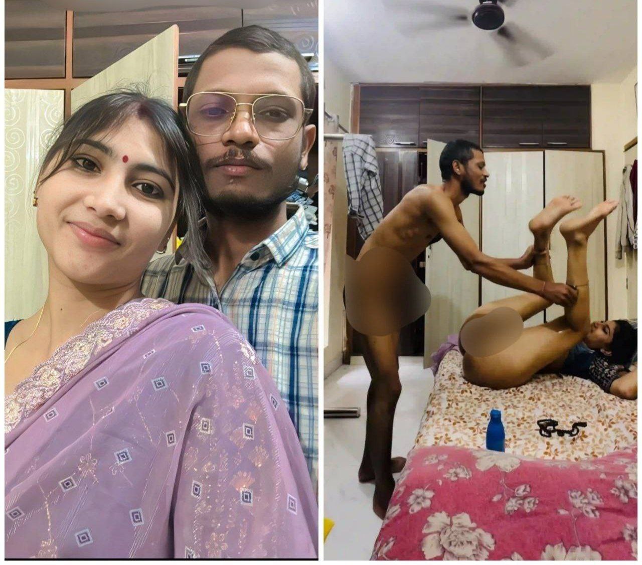 Beautiful Indian Wife SUCK!NG Husband D!ck Pa!nful F7CK!NG !in Front on her Son!