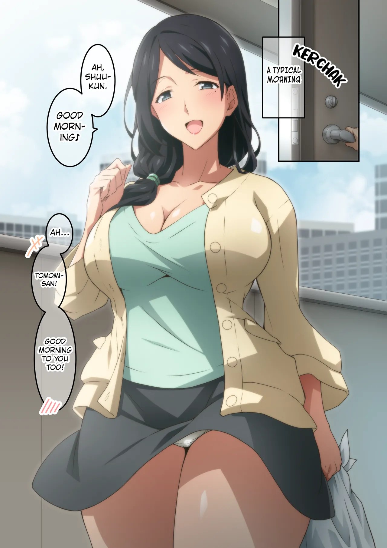 Akogare no Rinjin no Hitozuma ni Jitaku no Toile o Kashitara Orei ga Onara datta